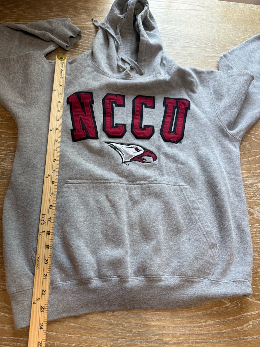 NC Central University Pullover Hoodie Size Small NCCU Spell Out Eagles Academia - Picture 4 of 7